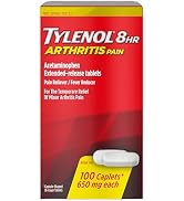 Tylenol 8 Hour Arthritis Pain Extended Fast, Strong Pain Relief Caplets, Acetaminophen 650 mg Eac...