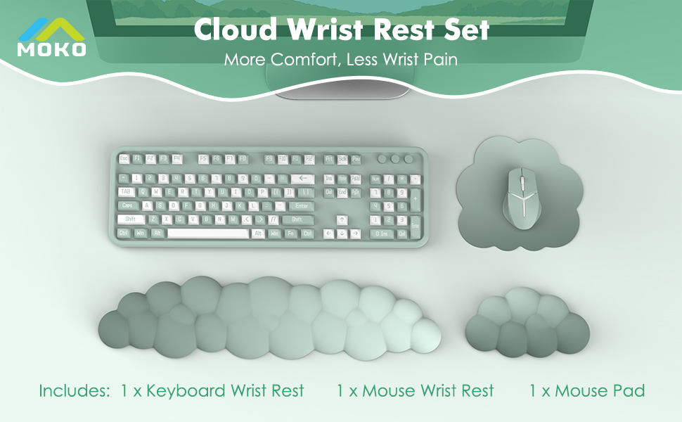 Cloud Wrist Rest Set