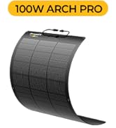 BougeRV Arch Pro 100 Watts Anti-Shading N-Type Fiberglass Flexible Solar Panel, Portable 24 Volts...