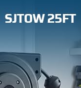 DEWENWILS 25FT Retractable Extension Cord Reel, 3-Outlet, 14/3C SJTOW Cable