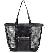 Mesh Beach Tote Large Bag 2022 Upgrade for Women with Multiple Pockets for Family Travel Swimming...