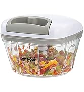 Manual Food Chopper, Hand Pull String Onion Chopper Easy to Clean, Manual Food Processor Vegetabl...