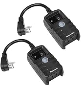 DEWENWILS Light Timer Outdoor Weatherproof, Countdown Photocell Sensor Timer with Electrical Grou...