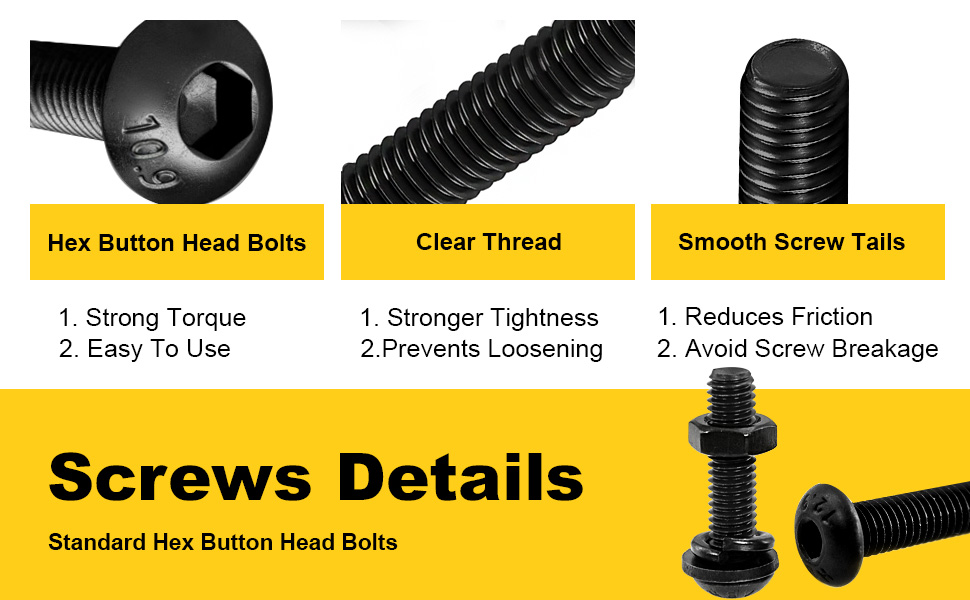 button head screw details