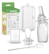 haakaa Penguin Dual Feeding Syringe Set-Baby Medicine Dispenser and Food Dispensing Spoon Feeder,...