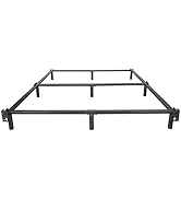 NEW JETO Metal Bed Frame - Sturdy Platform Bed Frame Heavy Duty Non-Slip Bed Frame Black King Bed...