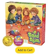 Funwares Colorful Squid Squish: Fast-Paced Floor Game for Kids, Interactive Learning, Hand-Eye Co...