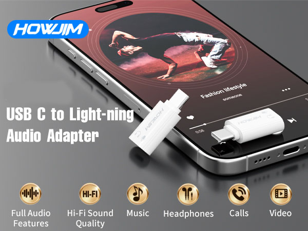 usb c to lightning audio adapter