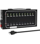 580W USB Charging Station, 20 Port (10 PD+10 QC) USB C Charger Block, Fast Charging Station for M...