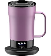 Self-Heating Coffee Mug, 14oz Heated Coffee Mug - Rechargeable Temperature Control Coffee Mug Kee...