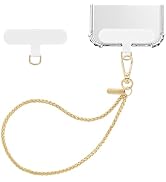 MoKo Pearl Beaded Phone Wrist Strap, Universal Charm Phone Lanyard with Tether Tab, Detachable Ha...