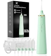 HUACO CARE Upgraded Water Flosser 300ml Large Tank, 5 Modes Professional Cordless Oral Irrigator,...