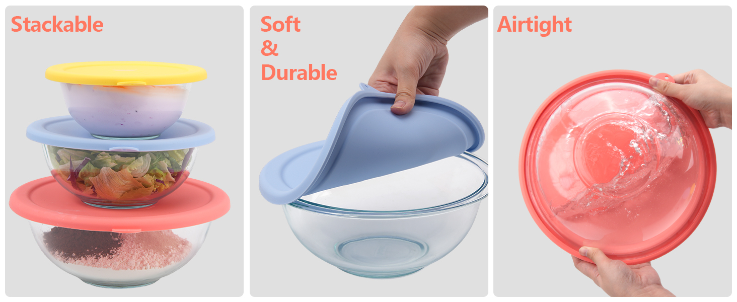 Pyrex mixing bowl lids