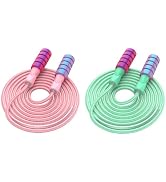CRHOEIQ Jump Rope for Women Men, Fitness Jumprope for Women Workout, Adjustable Adult Exercise Sk...