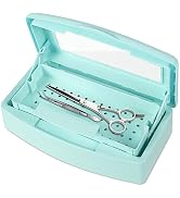 Gusnilo Barbicide Disinfectant Box Nail Art Tools Sanitizing Tray Disinfectant Container Nail Too...