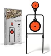 Mossy Oak Metal Targets for Shooting, 2 Spinner Shooting Targets | Auto Reset, Centerfire Handgun...