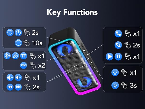 wireless speakers with bluetooth-party speaker bluetooth waterproof-waterproof bluetooth speaker