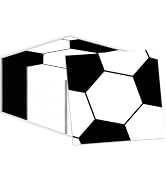 50 Pcs Soccer Napkins 13 x 13 Inches, Soccer Paper Napkins Sports Theme Disposable Cocktail Napki...