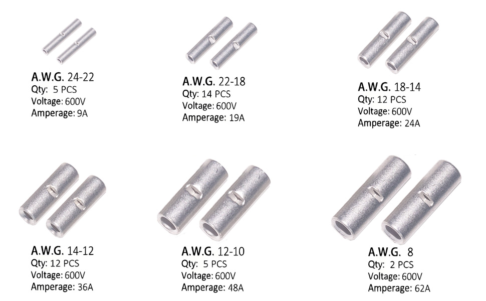 50PCS Non Insulated Connectors