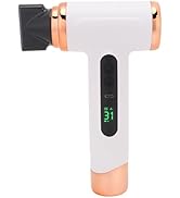 Cordless Hair Dryer, 15000mAh Professional Blow Dryer with Nozzle, for Travel (White)