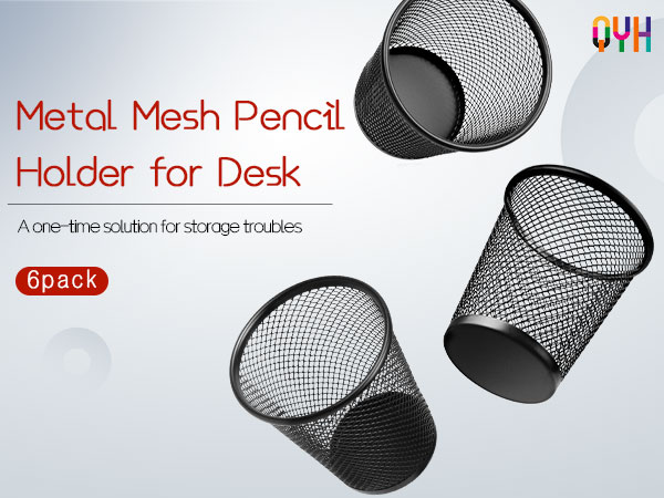 Metal Mesh Pencil Holder for Desk