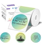 Joatuxul 2 inch Round Thermal Labels for T50M Pro/M110/M120/M220 Label Maker, Thermal Printer Lab...