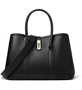 DORIS&JACKY Genuine Leather Top Handle Satchel Purse for Women Medium Designer Tote Bag with Twis...
