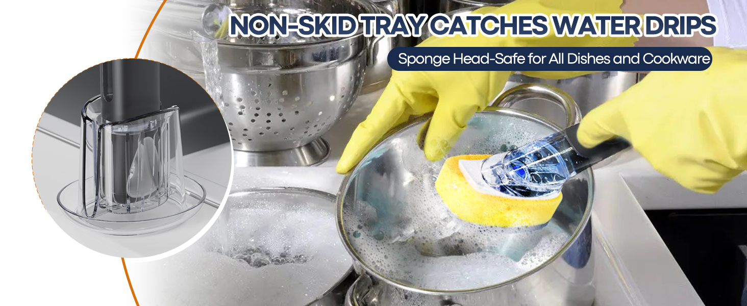 soap dispensing dish brush