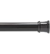Kenney KN609C/5 Twist & Fit No Tools Camlock Tension Easy Install Shower Curtain Rod with Non-Sli...