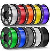 JAYO PLA+ Filament 1.75mm,3D Printer Filament PLA Plus Dimensional Accuracy +/- 0.02 mm, 1.1 Kg P...