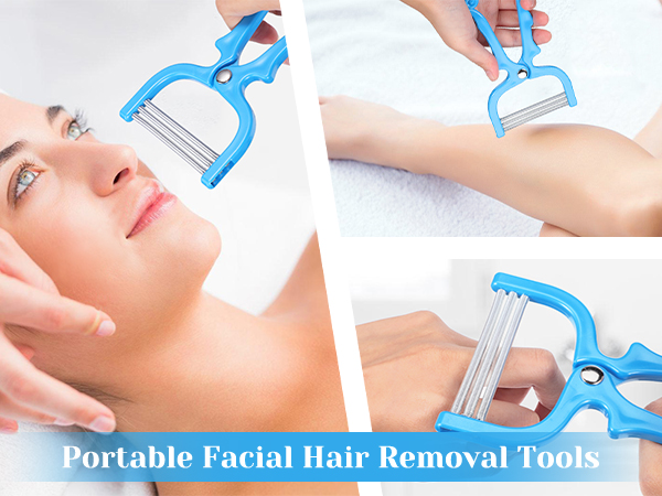 PORTABLE FACIAL HAIR REMOVAL TOOLS