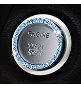 Goodream Bling Car Accessories, Diamond Car Decor Crystal Rhinestone Ring Emblem Sticker for Auto...