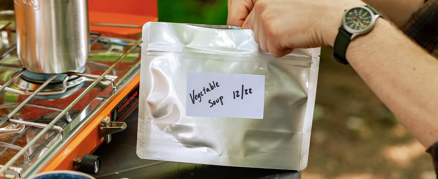 Mylar MRE bags heat sealable impulse sealer camping prepper