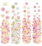 310Pcs Fake Flower Heads Mini Artificial Flower Bulk Silk Flowers for Decoration Small Faux Flowe...