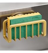 TAILI Sponge Holder for Kitchen Sink with Strong Suction Cup, Rustproof Aluminum Sink Caddy for S...