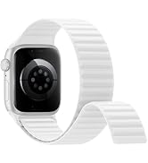 Magnetic Silicone Sport Bands Compatible with Apple Watch Band 40mm 38mm 41mm 42mm 44mm 45mm 46mm...