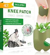 42Pcs Knee Patches,Warming Herbal Patches Wormwood Extract Sticker Heat Patches for Knee, Back, N...