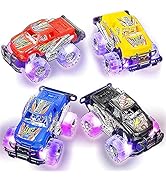 ArtCreativity Light Up Monster Trucks for Boys and Girls, Toy Truck Set of 2, Monster Trucks for ...