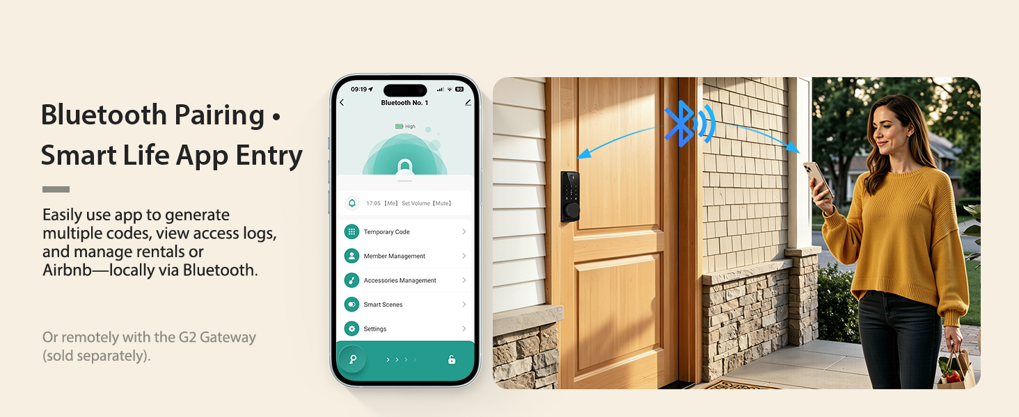 keyless entry door lock