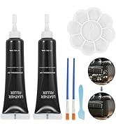 Kenbry Vinyl and Leather Repair Kit, Black Vinyl Repair kit for Car Interiors, Furniture, Couches...