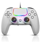 NBCP Wired PS5 Controller-Gaming Controller for PlayStation 5, PS4, PC/Steam Gamepads,Dual Vibrat...