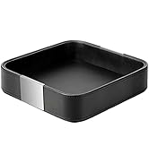 SANZIE Luxury Leather Desktop Storage Small Catchall Organizer Decorative Tray for Entryway Table...