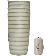 Naturehike Ultralight Backpacking Down Sleeping Bag for Adults, 750FP RDS Goose Down for 51?, 17....