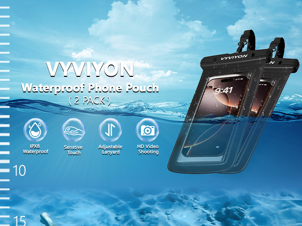 Waterproof phone pouch