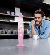 pink glitter lamp