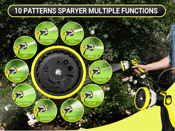 Garden Hose with Spray Nozzle