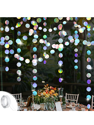 paper polka dots streamer