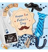 9Pcs Pregnancy Announcement Set Coming Soon Baby Announcement Ideas Include Happy Father's Day Wo...