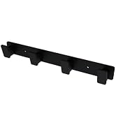 AGKXHDEC Modern Wall Mounted Coat Hook Rack, (Black, 4 Hooks)