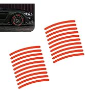 Pniwuno 20 PCS Car Wheel Reflective Stickers, Anti Scratch Night Safety Warning Decal, Waterproof...
